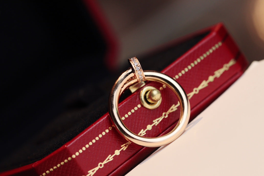 [⭐JeweliWhal]ANNEAU FIN 2,65 MM OR ROSE DIAMANT