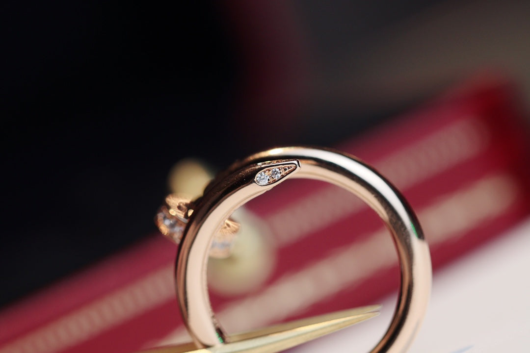 [⭐JeweliWhal]ANNEAU FIN 2,65 MM OR ROSE DIAMANT