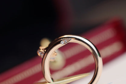 [⭐JeweliWhal]ANNEAU FIN 2,65 MM OR ROSE DIAMANT