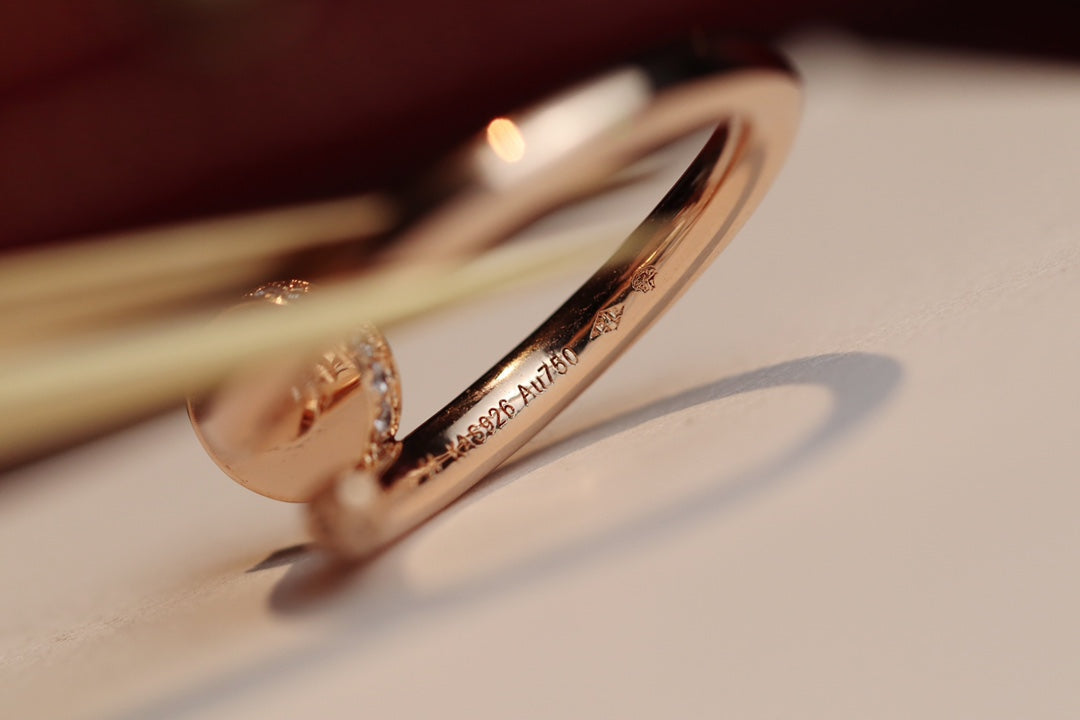 [⭐JeweliWhal]ANNEAU FIN 2,65 MM OR ROSE DIAMANT