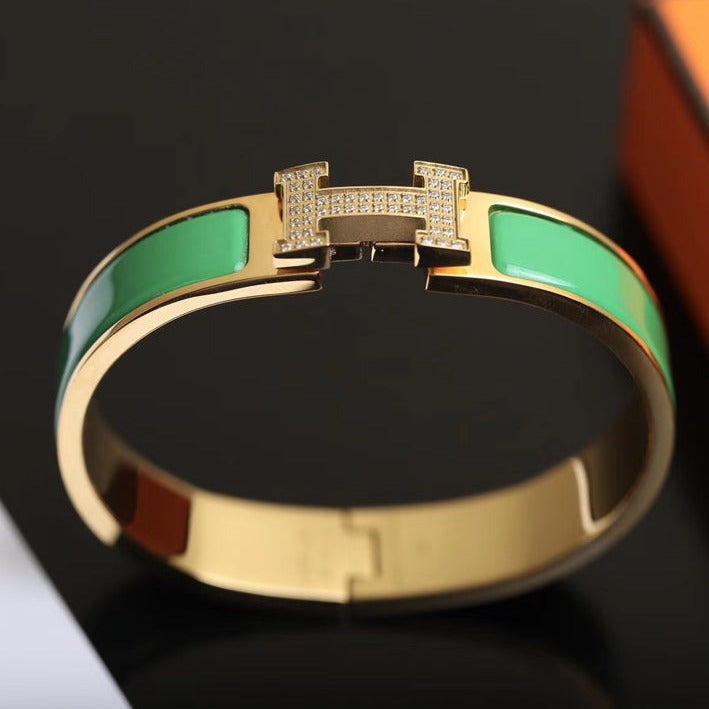 [⭐JeweliWhal]BRACELET H OR DIAMANT