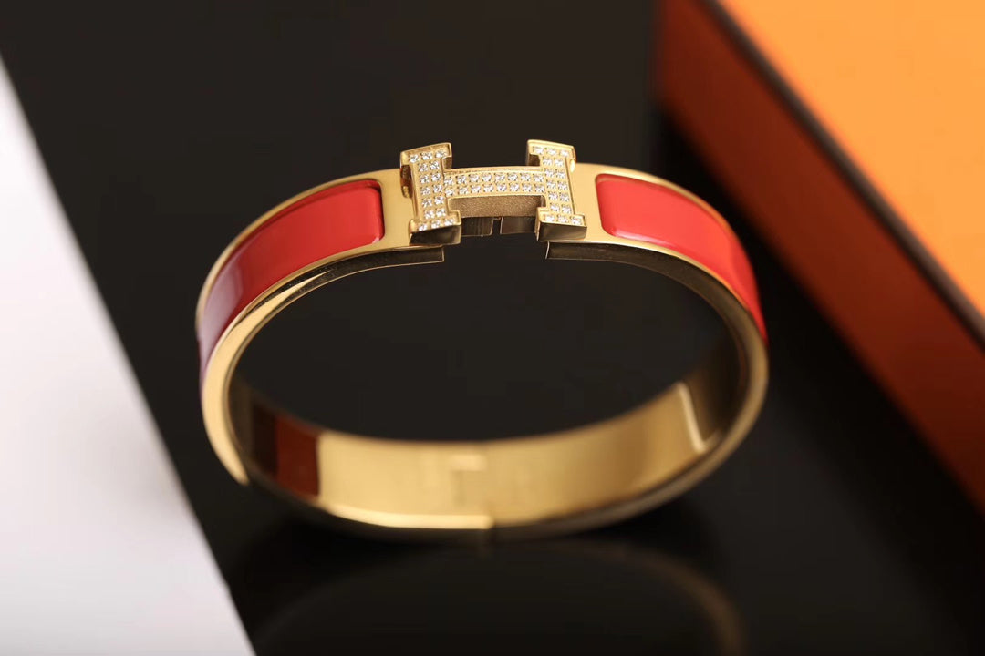 [⭐JeweliWhal]BRACELET H OR DIAMANT