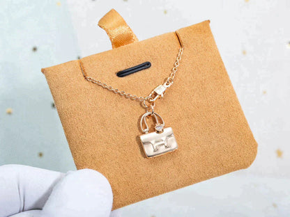 [⭐JeweliWhal]COLLIER AMULETTE PENDENTIF OR ROSE