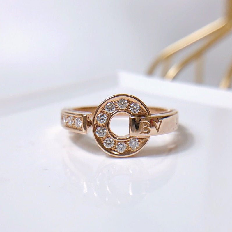 [⭐JeweliWhal]BAGUE DE RÊVE DIAMANT OR ROSE