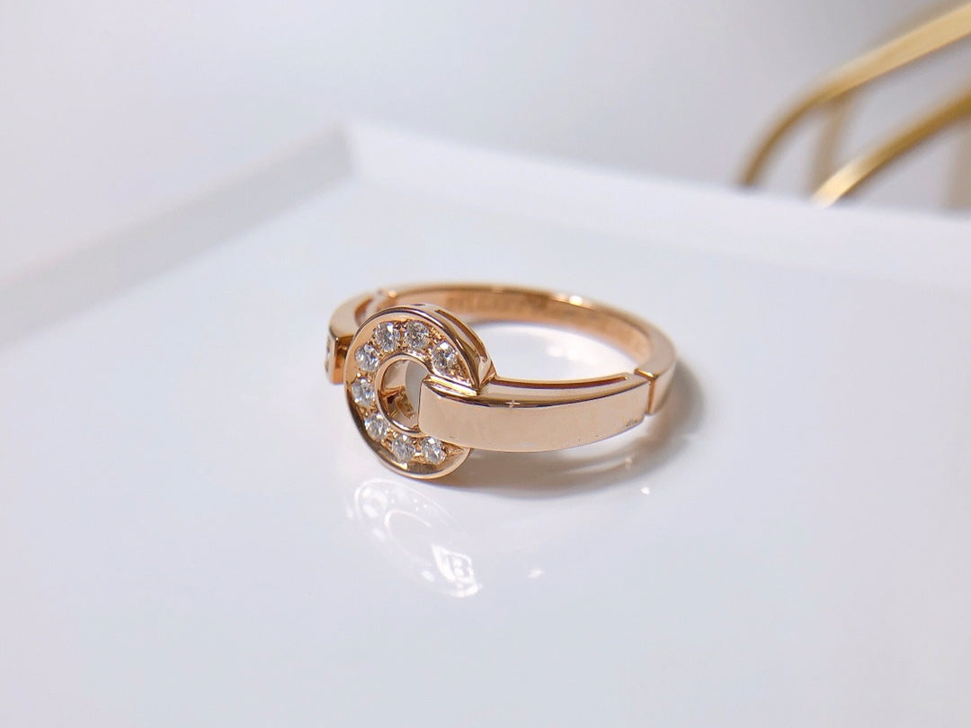 [⭐JeweliWhal]BAGUE DE RÊVE DIAMANT OR ROSE
