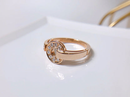 [⭐JeweliWhal]BAGUE DE RÊVE DIAMANT OR ROSE