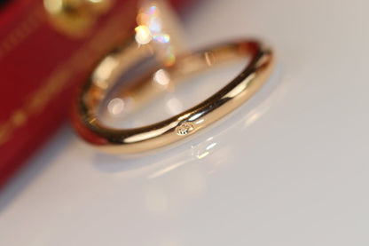[⭐JeweliWhal]JUSTE BAGUE 2.65MM OR DIAMANT