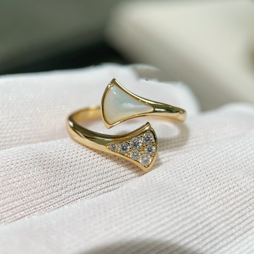 [⭐JeweliWhal]BAGUE DE RÊVE DIAMANT OR ROSE