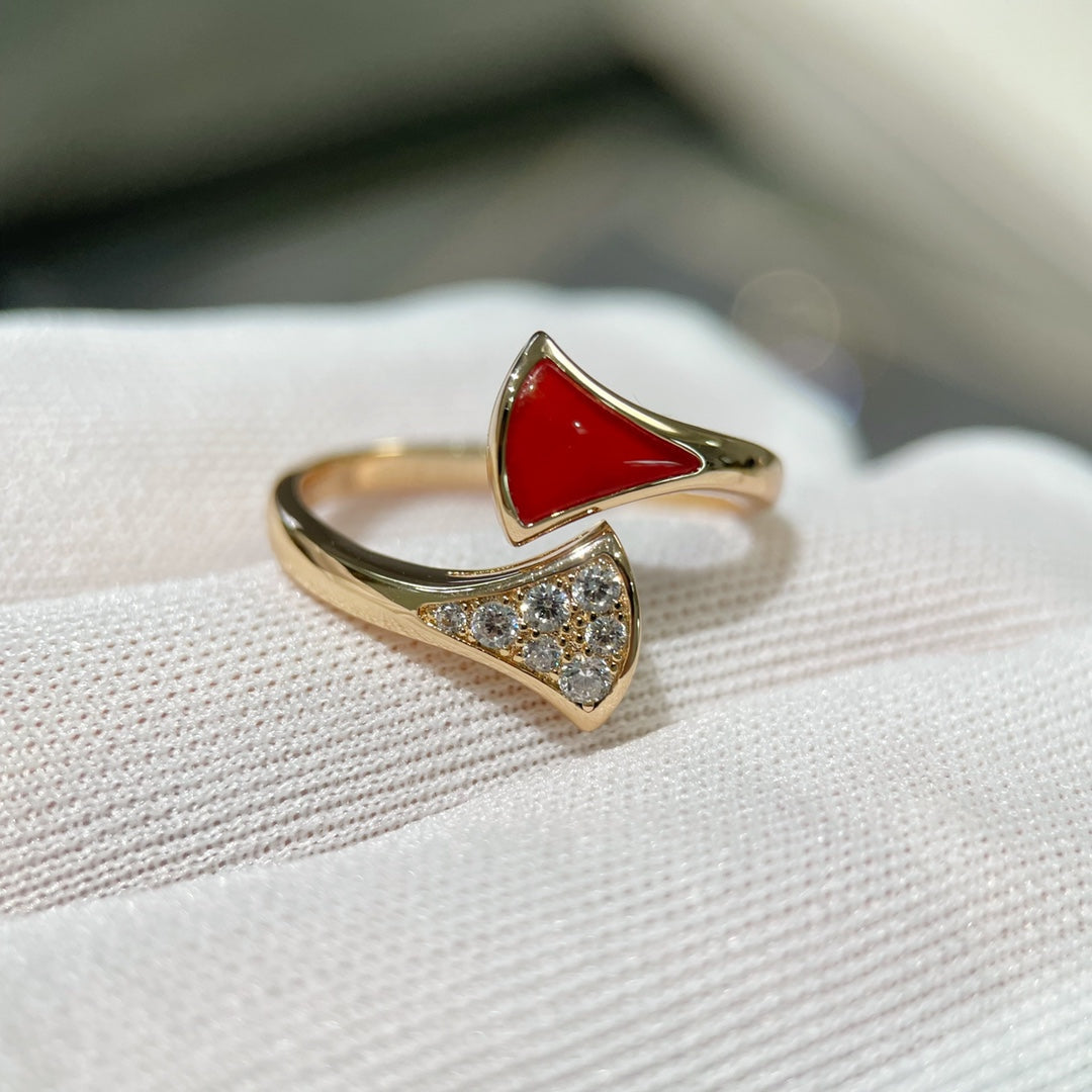 [⭐JeweliWhal]BAGUE DE RÊVE DIAMANT OR ROSE