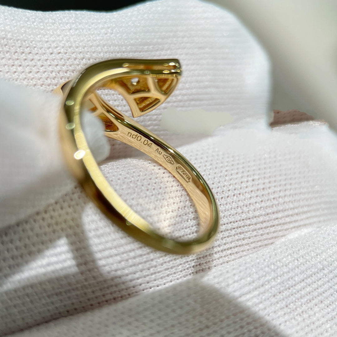 [⭐JeweliWhal]BAGUE DE RÊVE DIAMANT OR ROSE
