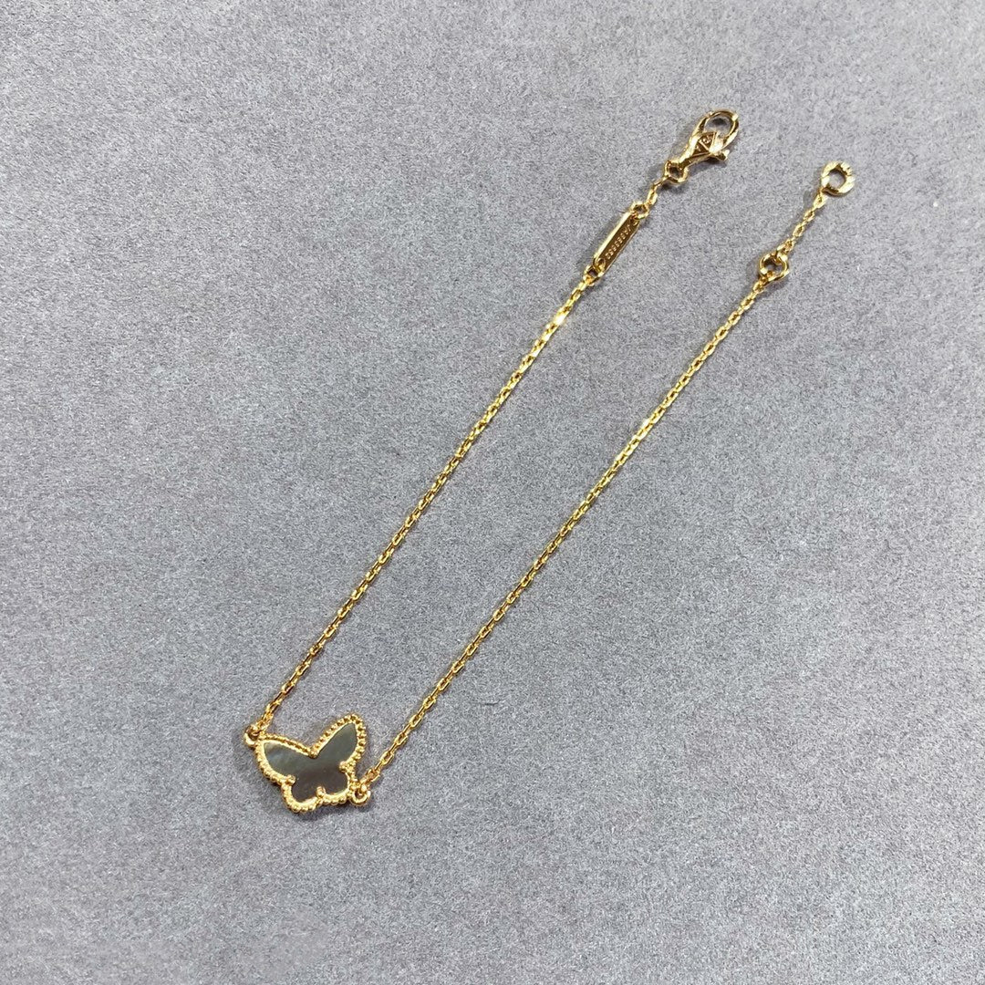 [⭐JeweliWhal]BRACELET PAPILLON EN NACRE FONCÉE