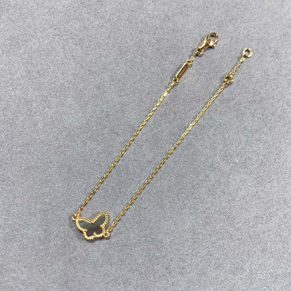 [⭐JeweliWhal]BRACELET PAPILLON EN NACRE FONCÉE