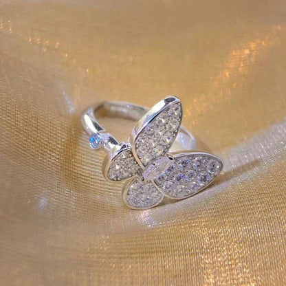 [⭐JeweliWhal]BAGUE PAPILLON EN DIAMANTS