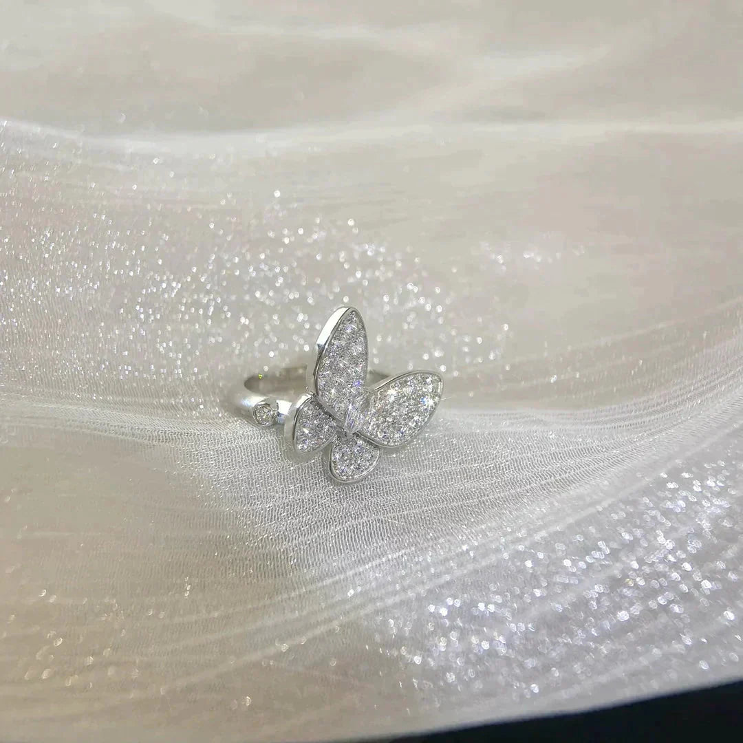 [⭐JeweliWhal]BAGUE PAPILLON EN DIAMANTS
