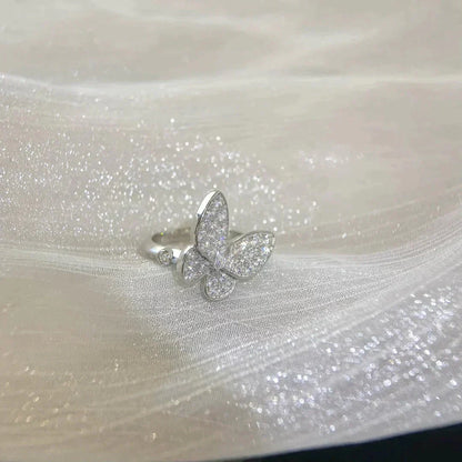 [⭐JeweliWhal]BAGUE PAPILLON EN DIAMANTS