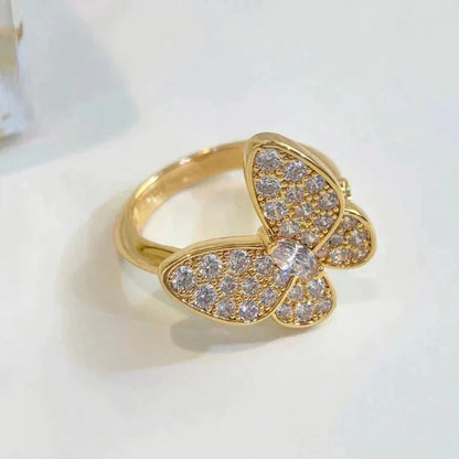 [⭐JeweliWhal]BAGUE PAPILLON EN DIAMANTS