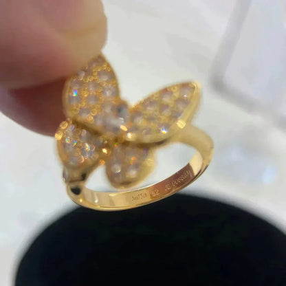 [⭐JeweliWhal]BAGUE PAPILLON EN DIAMANTS