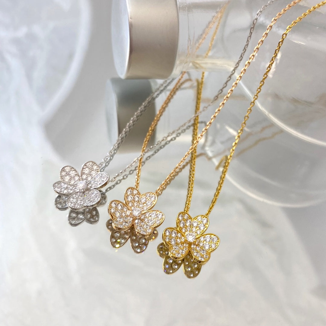 [⭐JeweliWhal]COLLIER FLEUR DIAMANT