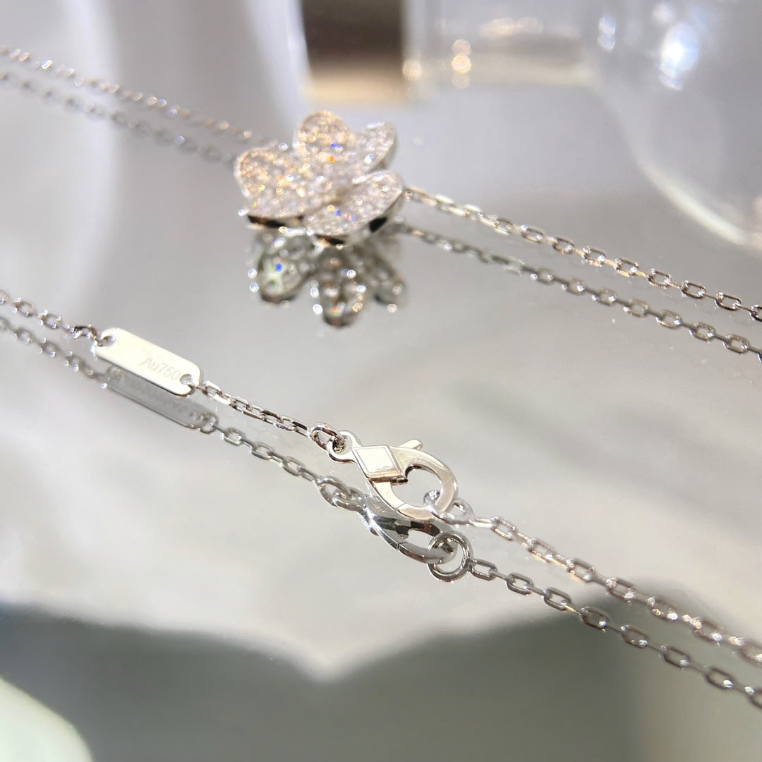 [⭐JeweliWhal]COLLIER FLEUR DIAMANT