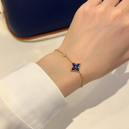 [⭐JeweliWhal]BRACELET DIAMANT OR ROSE ÉTOILE COULEUR