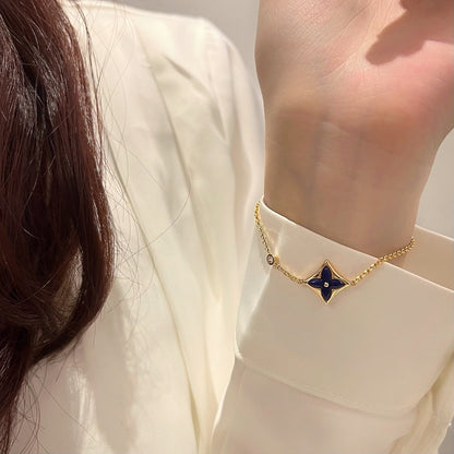 [⭐JeweliWhal]BRACELET DIAMANT OR ROSE ÉTOILE COULEUR