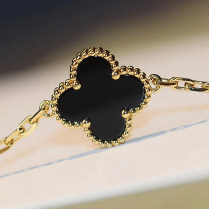 [⭐JeweliWhal]COLLIER CLOVER 20 MOTIFS ONYX