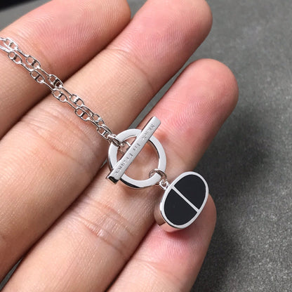 [⭐JeweliWhal]CHAINE VERSO COLLIER EN CÉRAMIQUE NOIRE