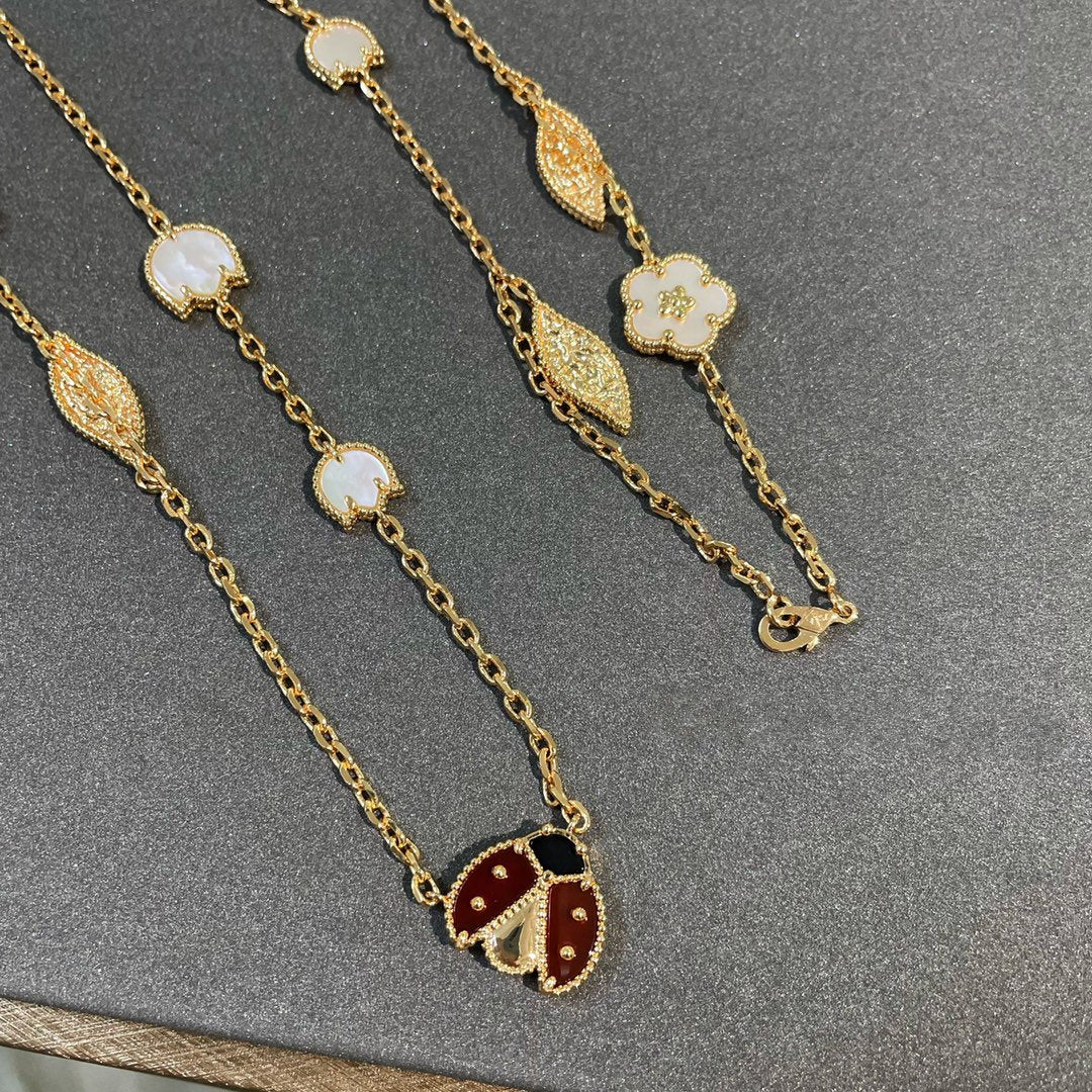 [⭐JeweliWhal]COLLIER EN OR LUCKY SPRING 15 MOTIFS