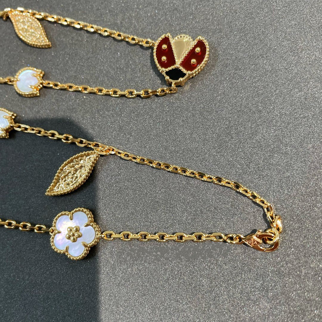 [⭐JeweliWhal]COLLIER EN OR LUCKY SPRING 15 MOTIFS