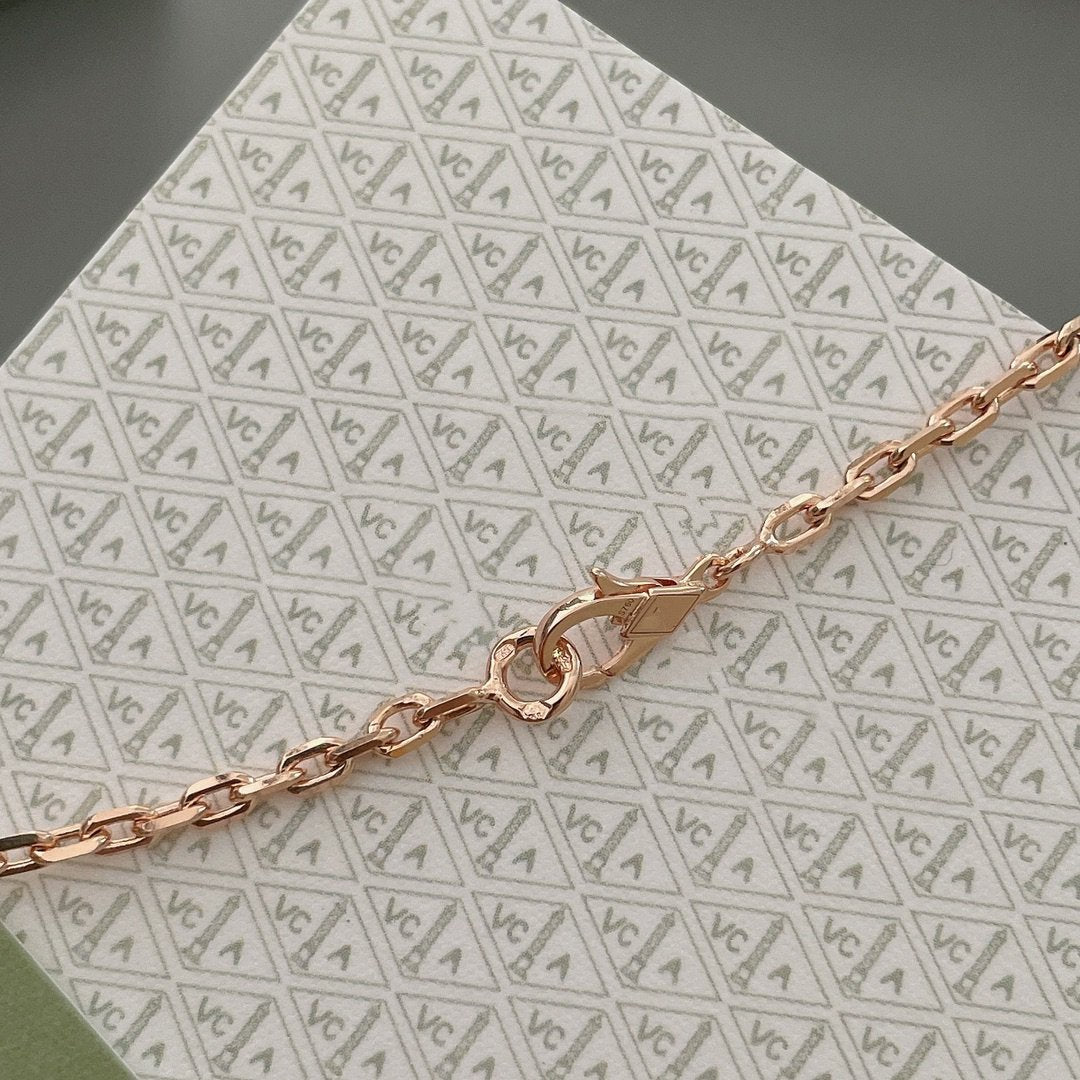 [⭐JeweliWhal]COLLIER LUCKY SPRING 15 MOTIFS OR ROSE