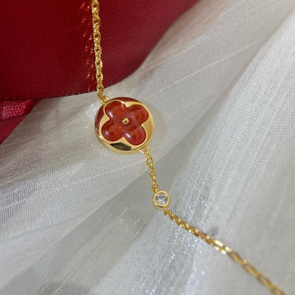 [⭐JeweliWhal]SUN PEDANT CARNELIAN BRACELET