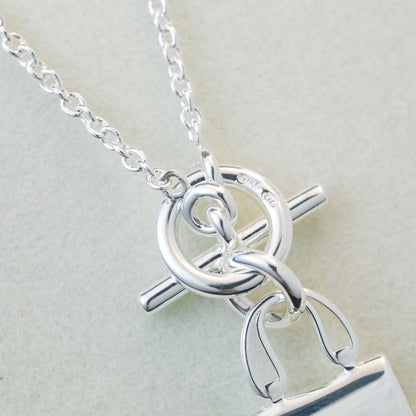 [⭐JeweliWhal]POP H PEDANT SILVER NECKLACE