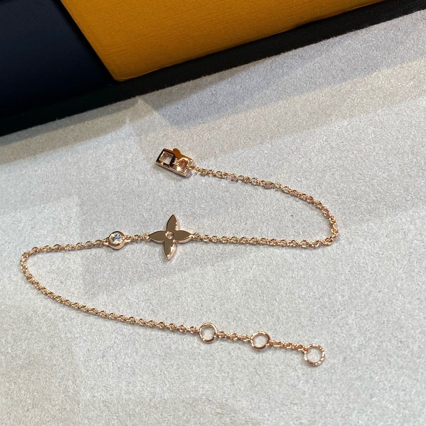 [⭐JeweliWhal]BRACELET ÉTOILE DIAMANT OR ROSE