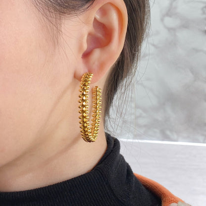 [⭐JeweliWhal]BOUCLES D'OREILLES CRÉOLES CLASH GRANDES