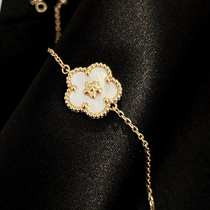[⭐JeweliWhal]BRACELET MOP LUCK SPRING OR ROSE