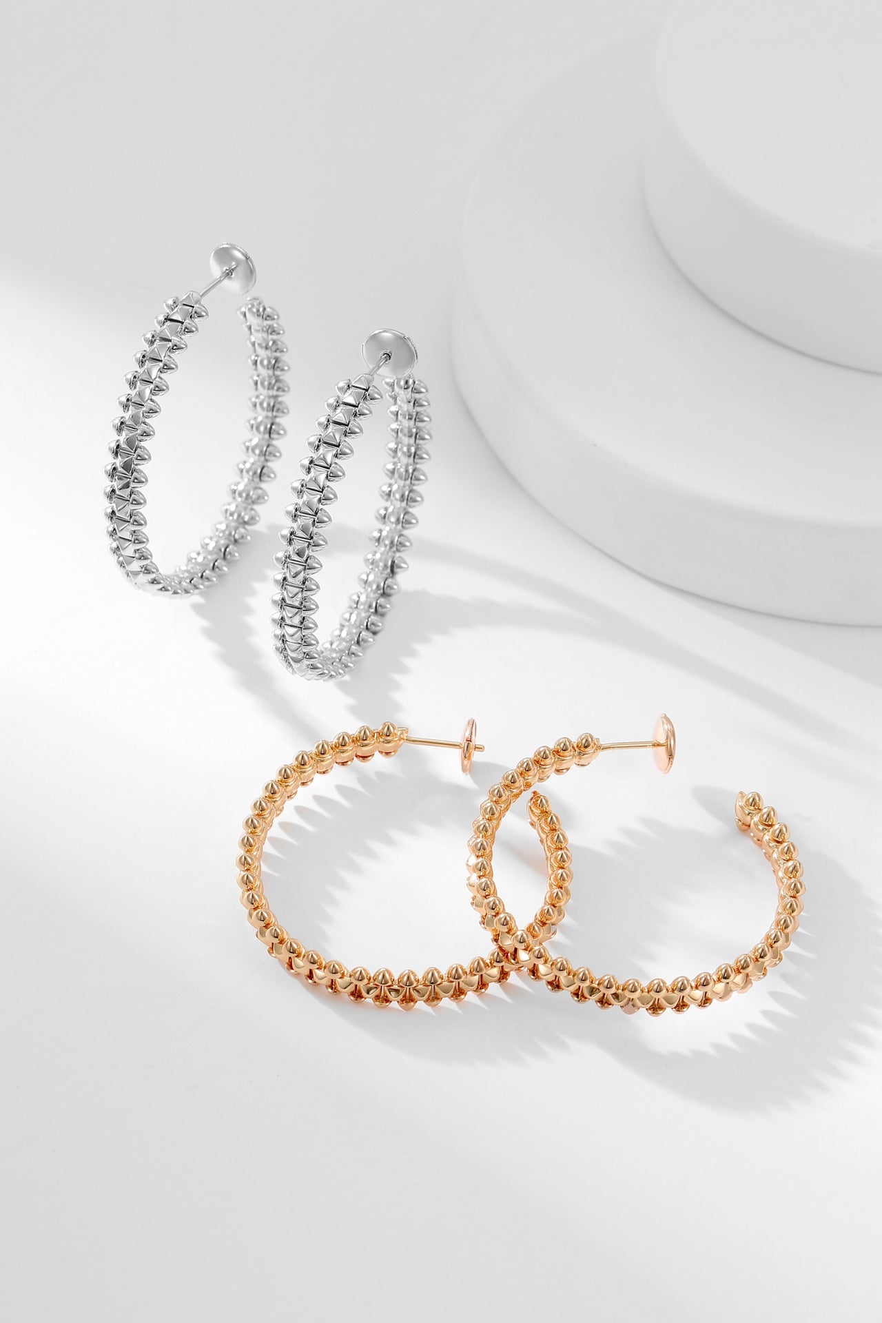 [⭐JeweliWhal]BOUCLES D'OREILLES CRÉOLES CLASH