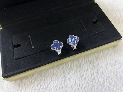 [⭐JeweliWhal]CLOUS D'OREILLES MOYENS TRÈFLE PIETERSITE