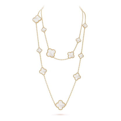[⭐JeweliWhal]CLOVER 16 MOTIF MOP BLANCHE OR COLLIER