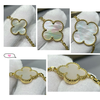 [⭐JeweliWhal]CLOVER 16 MOTIF MOP BLANCHE OR COLLIER