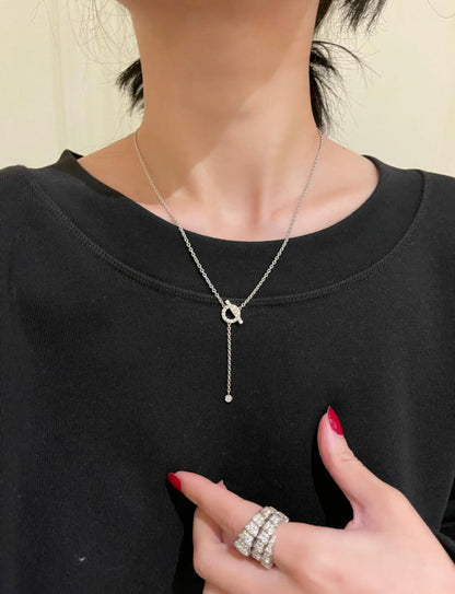[⭐JeweliWhal]COLLIER FINESSE EN ARGENT ET DIAMANTS