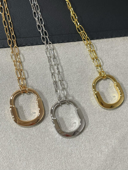 [JeweliWhal]LOCK MEDIUM PENDANT DIAMOND NECKLACE