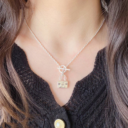 [⭐JeweliWhal]COLLIER EN ARGENT AVEC PENDENTIF CONSTANCE