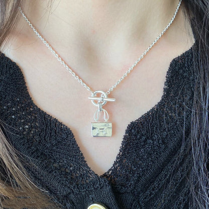 [⭐JeweliWhal]COLLIER EN ARGENT AVEC PENDENTIF CONSTANCE