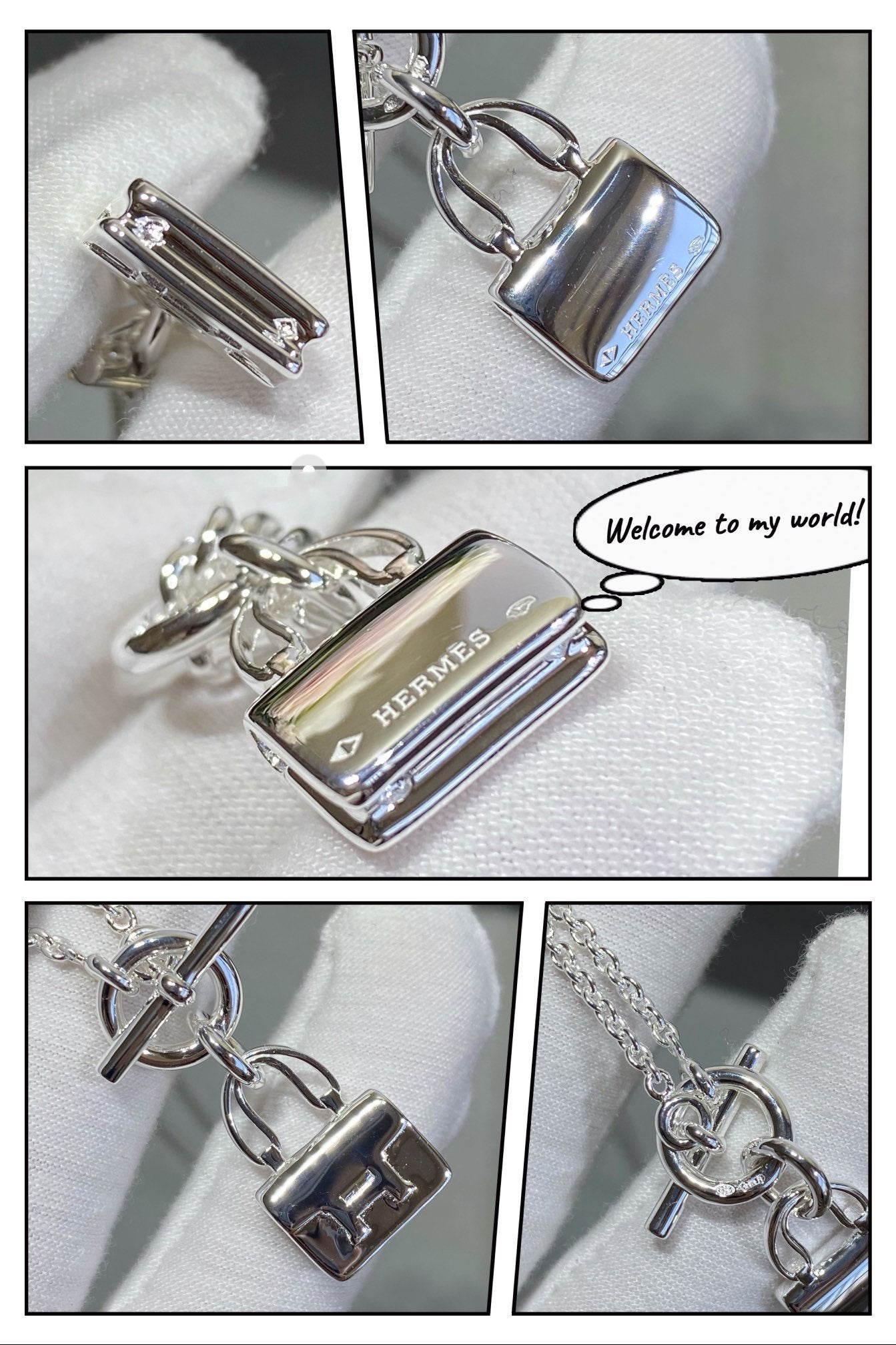 [⭐JeweliWhal]COLLIER EN ARGENT AVEC PENDENTIF CONSTANCE