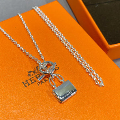 [⭐JeweliWhal]COLLIER EN ARGENT AVEC PENDENTIF CONSTANCE