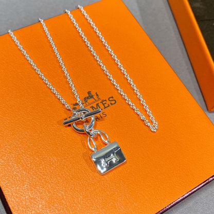 [⭐JeweliWhal]COLLIER EN ARGENT AVEC PENDENTIF CONSTANCE