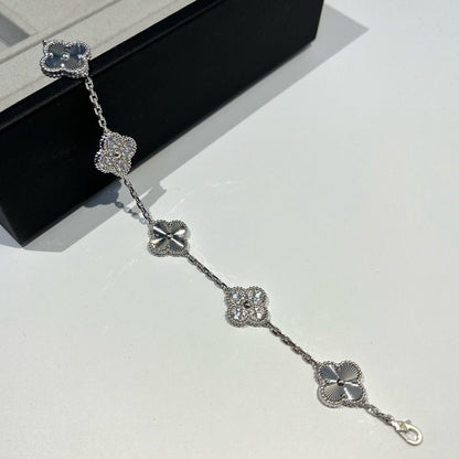 [⭐JeweliWhal] COLLECTION DE BRACELETS LASER TRÈFLE 5 MOTIFS