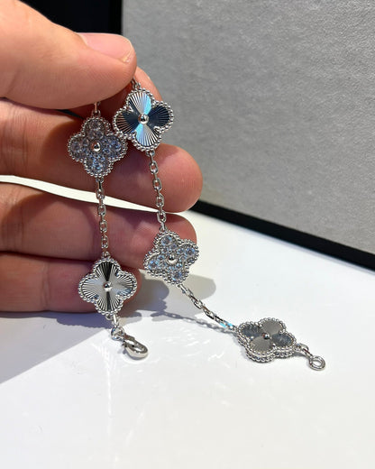 [⭐JeweliWhal] COLLECTION DE BRACELETS LASER TRÈFLE 5 MOTIFS
