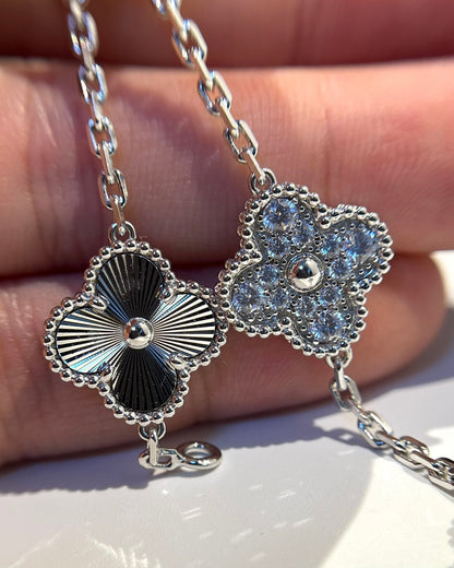 [⭐JeweliWhal] COLLECTION DE BRACELETS LASER TRÈFLE 5 MOTIFS