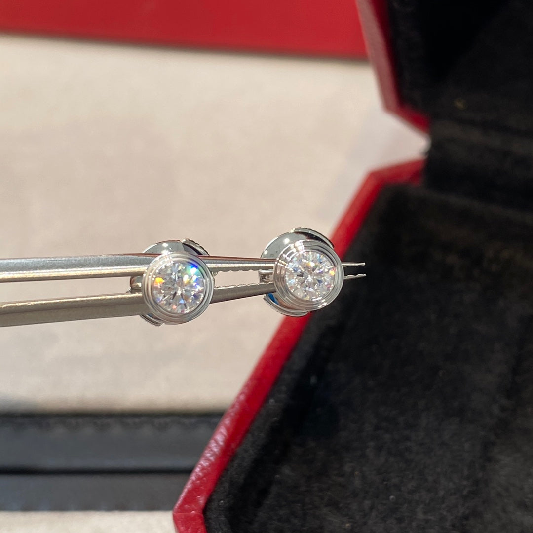 [⭐JeweliWhal]BOUCLES D'OREILLES DIAMANT DAMOUR